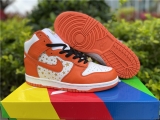 2023.7 Supreme x Authentic Nike SB Dunk High“Stars Orange” Men And Women Shoes -ZL (12)