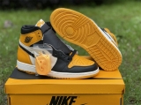 2023.7 (OG better)Authentic Air Jordan 1 High “Yellow Toe”Men Shoes-ZL