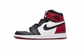 2023.7 (OG better)Authentic Air Jordan 1 High “Black Toe”Men Shoes-ZL