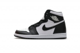 2023.7 Super Max Perfect Air Jordan 1 High “Black White”Men And Women Shoes -DU (7)