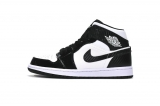 2023.8 Super Max Perfect Jordan 1 Mid “Black and White ”Men And Women Shoes-ZLqipi (48)