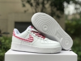 2023.9 Super Max Perfect Nike Air Force 1 “Red Gingham” Women Shoes(95%Authentic) -ZL (7)