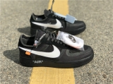 2023.9 (PK cheaper)OFF-WHITE x Authentic Nike Air Force 1 “Black”Men Shoes-ZL800 (54)