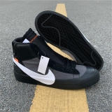 2023.9 OFF-WHITE x Authentic Nike Blazer Mid “Black” Men Shoes-ZLOG800 (58)