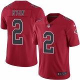 Men's Nike Atlanta Falcons #2 Matt Ryan Limited Red Rush Vapor Untouchable NFL Jersey