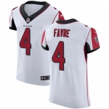 Men's Nike Atlanta Falcons #4 Brett Favre White Vapor Untouchable Elite Player NFL Jersey