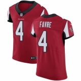 Men's Nike Atlanta Falcons #4 Brett Favre Red Team Color Vapor Untouchable Elite Player NFL Jersey