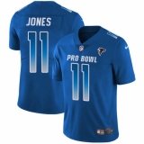Men's Nike Atlanta Falcons #11 Julio Jones Limited Royal Blue 2018 Pro Bowl NFL Jersey