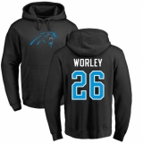 NFL Nike Carolina Panthers #26 Daryl Worley Black Name & Number Logo Pullover Hoodie