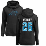 NFL Women's Nike Carolina Panthers #26 Daryl Worley Black Name & Number Logo Pullover Hoodie