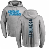 NFL Nike Carolina Panthers #26 Daryl Worley Ash Backer Pullover Hoodie