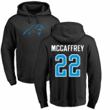 NFL Nike Carolina Panthers #22 Christian McCaffrey Black Name & Number Logo Pullover Hoodie