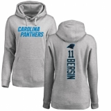 NFL Women's Nike Carolina Panthers #11 Brenton Bersin Ash Backer Pullover Hoodie