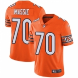 Youth Nike Chicago Bears #70 Bobby Massie Limited Orange Rush Vapor Untouchable NFL Jersey