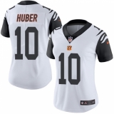 Women's Nike Cincinnati Bengals #10 Kevin Huber Limited White Rush Vapor Untouchable NFL Jersey