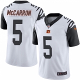 Youth Nike Cincinnati Bengals #5 AJ McCarron Limited White Rush Vapor Untouchable NFL Jersey