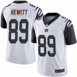 Men's Nike Cincinnati Bengals #89 Ryan Hewitt Limited White Rush Vapor Untouchable NFL Jersey