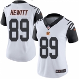 Women's Nike Cincinnati Bengals #89 Ryan Hewitt Limited White Rush Vapor Untouchable NFL Jersey