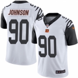 Men's Nike Cincinnati Bengals #90 Michael Johnson Limited White Rush Vapor Untouchable NFL Jersey