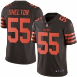 Youth Nike Cleveland Browns #55 Danny Shelton Limited Brown Rush Vapor Untouchable NFL Jersey