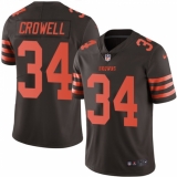 Youth Nike Cleveland Browns #34 Isaiah Crowell Limited Brown Rush Vapor Untouchable NFL Jersey