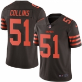 Youth Nike Cleveland Browns #51 Jamie Collins Limited Brown Rush Vapor Untouchable NFL Jersey
