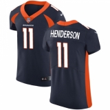 Men's Nike Denver Broncos #11 Carlos Henderson Navy Blue Alternate Vapor Untouchable Elite Player NFL Jersey