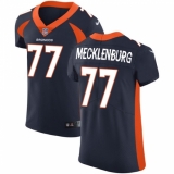 Men's Nike Denver Broncos #77 Karl Mecklenburg Navy Blue Alternate Vapor Untouchable Elite Player NFL Jersey
