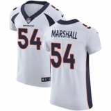 Men's Nike Denver Broncos #54 Brandon Marshall White Vapor Untouchable Elite Player NFL Jersey