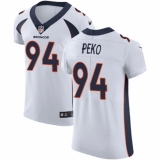 Men's Nike Denver Broncos #94 Domata Peko White Vapor Untouchable Elite Player NFL Jersey