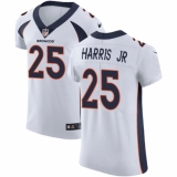 Men's Nike Denver Broncos #25 Chris Harris Jr White Vapor Untouchable Elite Player NFL Jersey