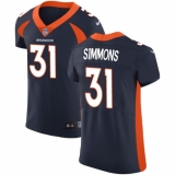 Men's Nike Denver Broncos #31 Justin Simmons Navy Blue Alternate Vapor Untouchable Elite Player NFL Jersey