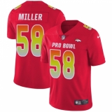 Men's Nike Denver Broncos #58 Von Miller Limited Red 2018 Pro Bowl NFL Jersey