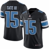 Youth Nike Detroit Lions #15 Golden Tate III Limited Black Rush Vapor Untouchable NFL Jersey