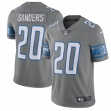 Men's Nike Detroit Lions #20 Barry Sanders Elite Steel Rush Vapor Untouchable NFL Jersey