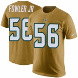 NFL Men's Nike Jacksonville Jaguars #56 Dante Fowler Jr Gold Rush Pride Name & Number T-Shirt