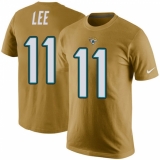 NFL Men's Nike Jacksonville Jaguars #11 Marqise Lee Gold Rush Pride Name & Number T-Shirt