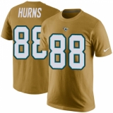 NFL Men's Nike Jacksonville Jaguars #88 Allen Hurns Gold Rush Pride Name & Number T-Shirt