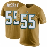NFL Men's Nike Jacksonville Jaguars #55 Lerentee McCray Gold Rush Pride Name & Number T-Shirt
