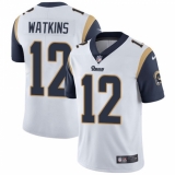 Youth Nike Los Angeles Rams #12 Sammy Watkins White Vapor Untouchable Limited Player NFL Jersey