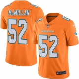 Men's Nike Miami Dolphins #52 Raekwon McMillan Limited Orange Rush Vapor Untouchable NFL Jersey