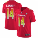 Women's Nike Miami Dolphins #14 Jarvis Landry Limited Red 2018 Pro Bowl NFL Jersey
