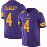Men's Nike Minnesota Vikings #4 Ryan Quigley Limited Purple Rush Vapor Untouchable NFL Jersey