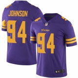 Men's Nike Minnesota Vikings #94 Jaleel Johnson Limited Purple Rush Vapor Untouchable NFL Jersey