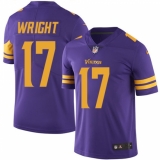 Men's Nike Minnesota Vikings #17 Jarius Wright Limited Purple Rush Vapor Untouchable NFL Jersey