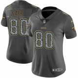 Women's Nike New Orleans Saints #80 Austin Carr Gray Static Vapor Untouchable Limited NFL Jersey