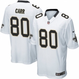 Men's Nike New Orleans Saints #80 Austin Carr Game White NFL Jersey