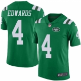 Youth Nike New York Jets #4 Lac Edwards Limited Green Rush Vapor Untouchable NFL Jersey