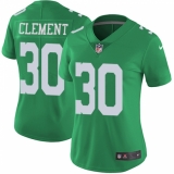 Women's Nike Philadelphia Eagles #30 Corey Clement Limited Green Rush Vapor Untouchable NFL Jersey