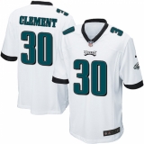 Men's Nike Philadelphia Eagles #30 Corey Clement Game White NFL Jersey